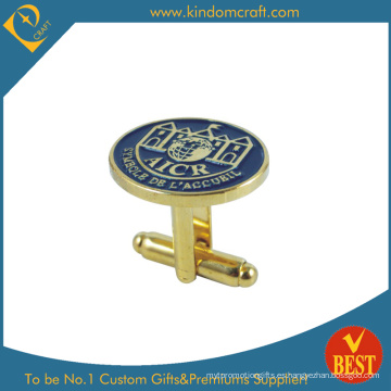 2015 Moda estilo británico Cufflink insignia de oro (KD-0163)